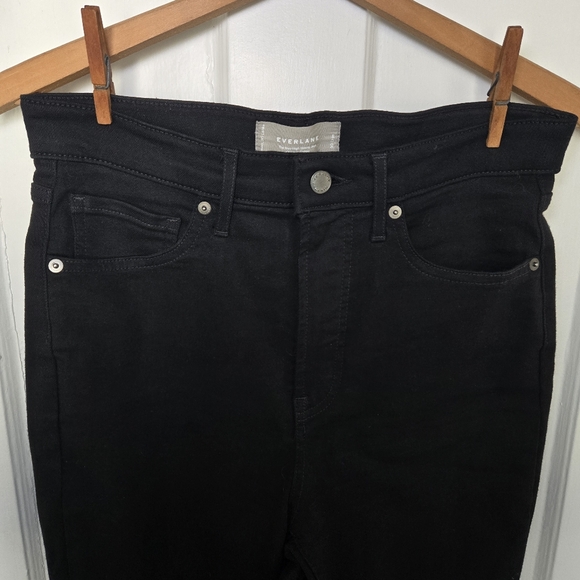 Everlane Women's The Way-High Skinny Jean Size 30 Black Organic Cotton Grunge - Picture 5 of 11